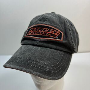 Harley Davidson Hat Flex Size Large Black Denim Genuine Motorclothes Logo